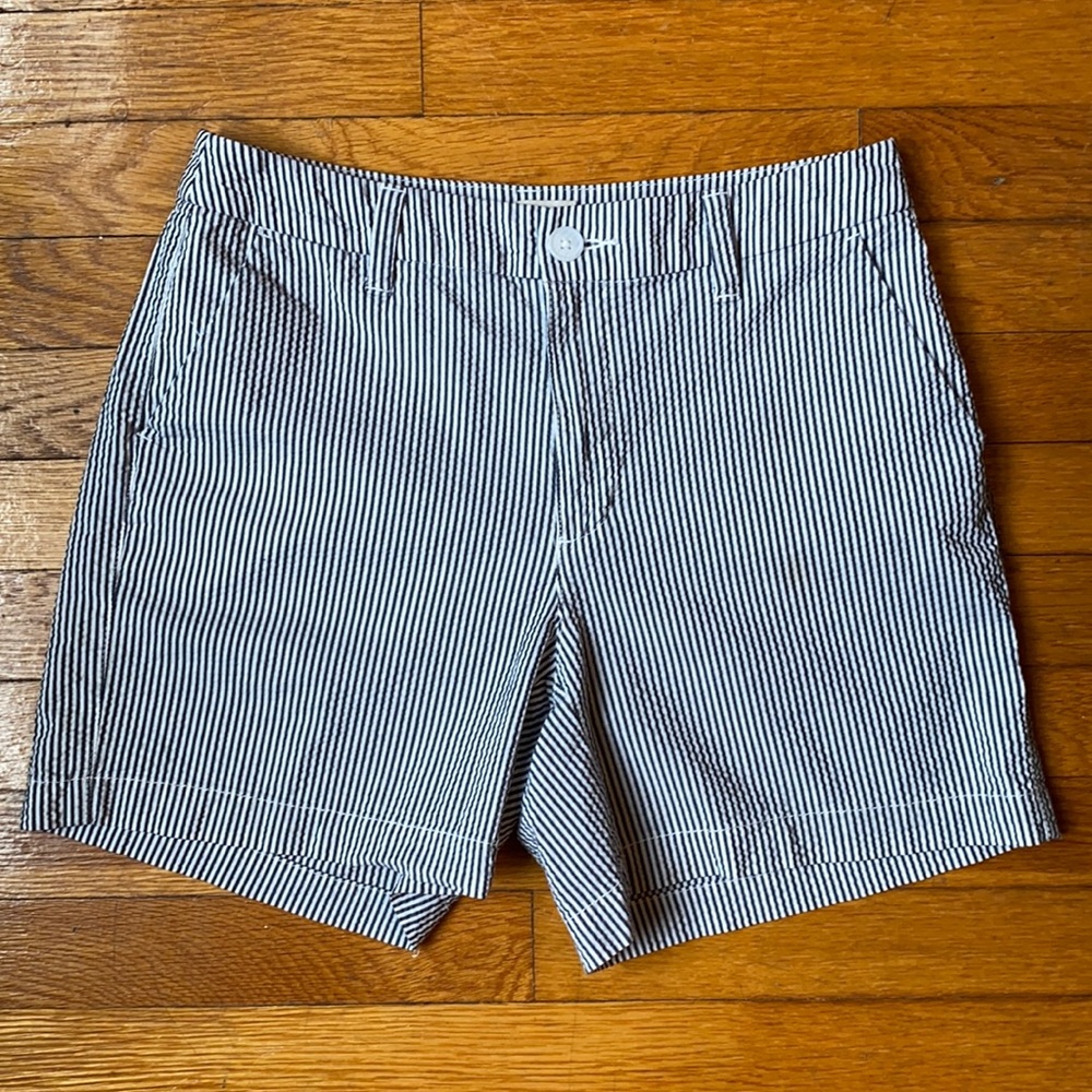 Target Blue and White Seersucker Shorts Size 4
